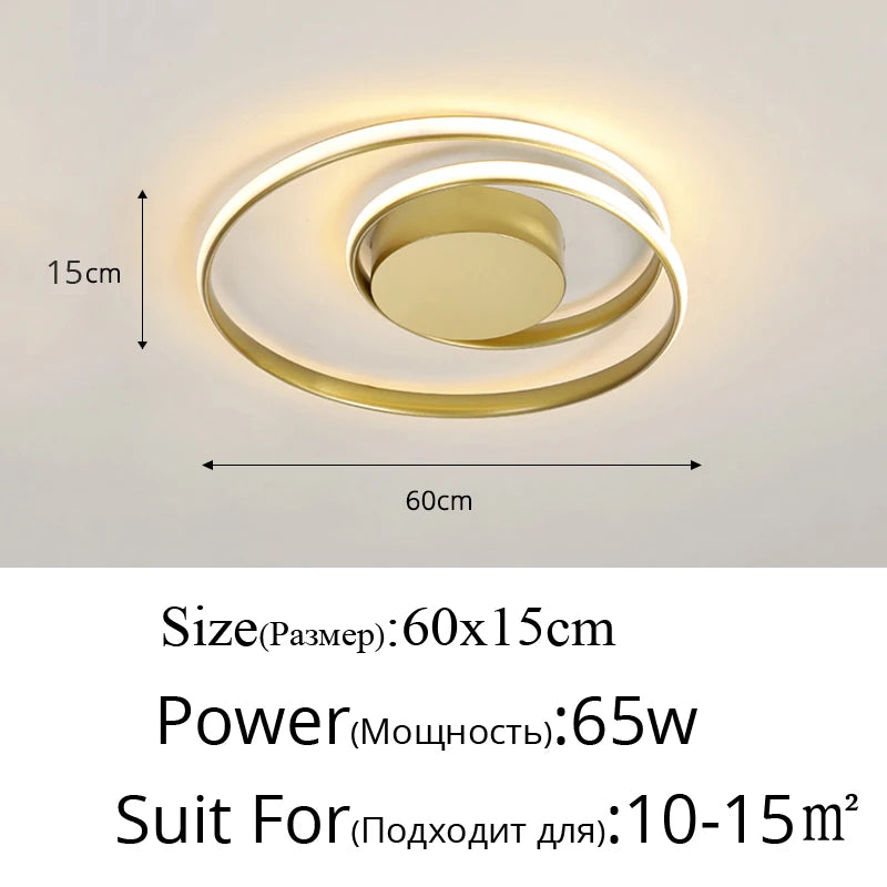 lampe led moderne blanc noir circulaire montage encastré 46x12cm 60x15cm
