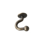 crochets muraux bronze lisses opaques classiques vis fixations 10pcs