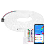 ruban néon flexible multicolore réticulé intelligent ip67 contrôleur télécommande led moderne