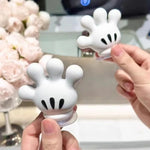 support mural ventouse mickey mouse blanc noir brosses dentaires rangement écolier penderies