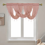 rideau fenêtre jacquard floral velours semi transparent élégant franges décoratives tringle rideau