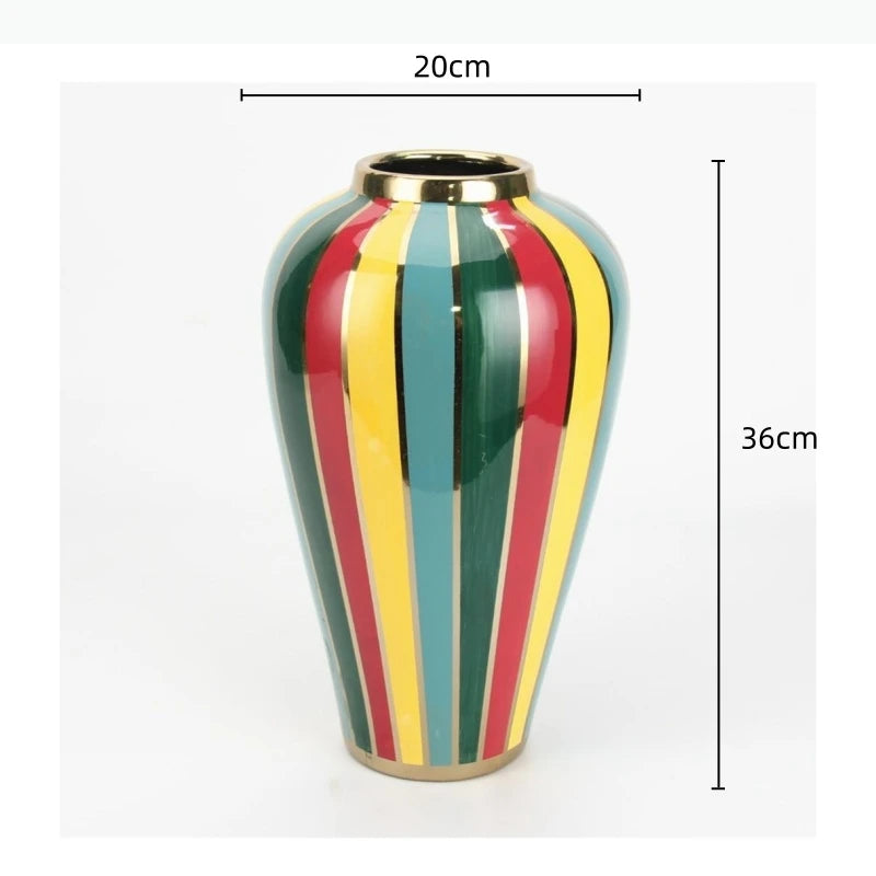 vases decoratifs couverts couleur brillants moderne decoration maison rouge vert bleu