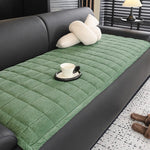 housse canapé peluche rayée gris clair moderne antidérapante machine 70x150 70x180