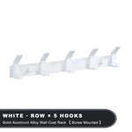 porte serviettes mural blanc moderne crochets cordons rangement salle bain minimaliste