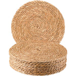 Détail du tissage artisanal du set de table en osier