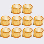 bougeoirs rose rayées modernes support bougie décoration table mariage tealights pack 10