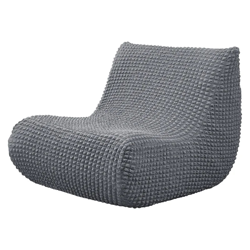 Housse fauteuil moderne crème texture relief lavable 30x60x70cm