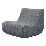 Housse fauteuil moderne crème texture relief lavable 30x60x70cm