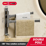 porte serviettes mural pliable gris moderne fixations vis serviettes
