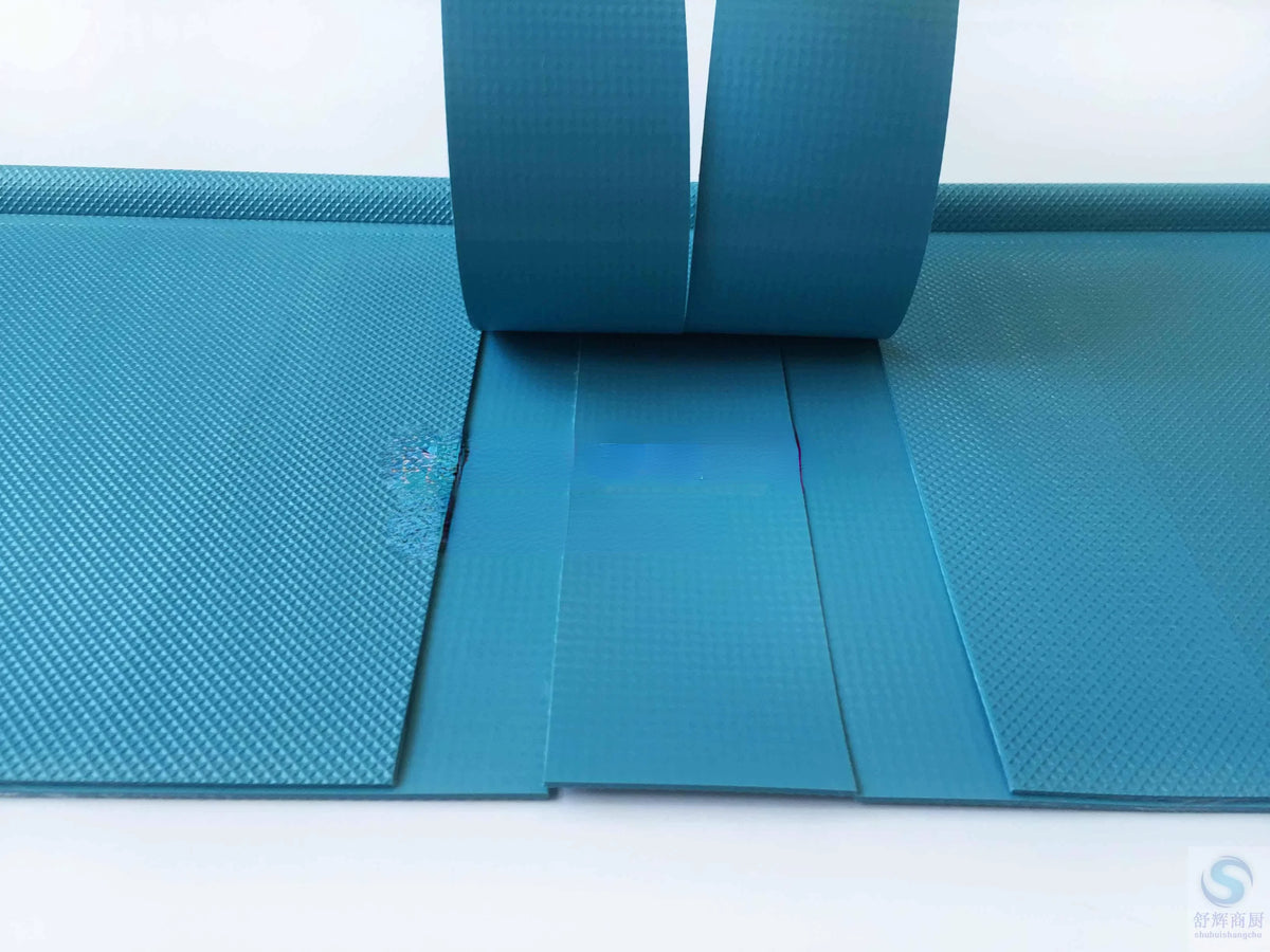 rideau protection lave vaisselle bleu rayures horizontales moderne anti éclaboussures transparent opacité.gca