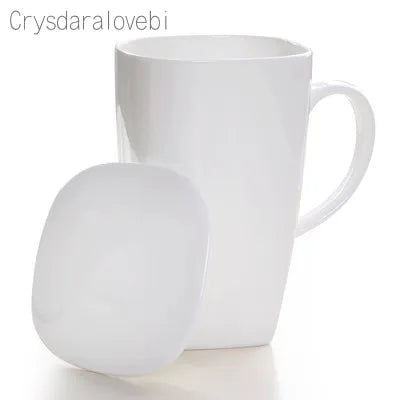 tasses thé céramique fleurs classiques poignées couvercle blanc rose vert