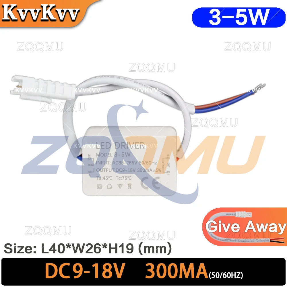 adaptateur alimentation led driver 36w 30w 18w constante 300ma moderne encastrable