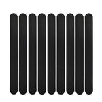 tapis bain antidérapant moderne adhésif blanc rayures horizontales pack 10pcs