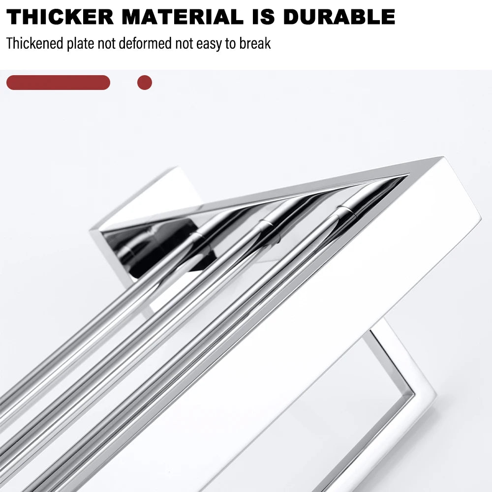 porte serviettes mural acier inoxydable chrome salle bain porte savon rouleau papier toilette fixations