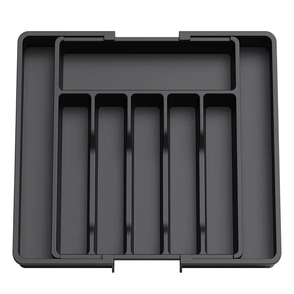 organisateur cuisine ensemble couteaux ustensils bois naturel moderne argenté fonctionnel