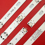 bandes rétroéclairage led blanc bleu modernes clips fixation téléviseur 43 pouces points noirs 110