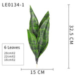 plantes artificielles vertes feuilles tropicales moderne decoration intérieure extérieur aloe vera sansevieria branches longues