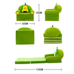fauteuils pliants enfants motifs animaux bleu jaune rose vert contemporains chambre salon