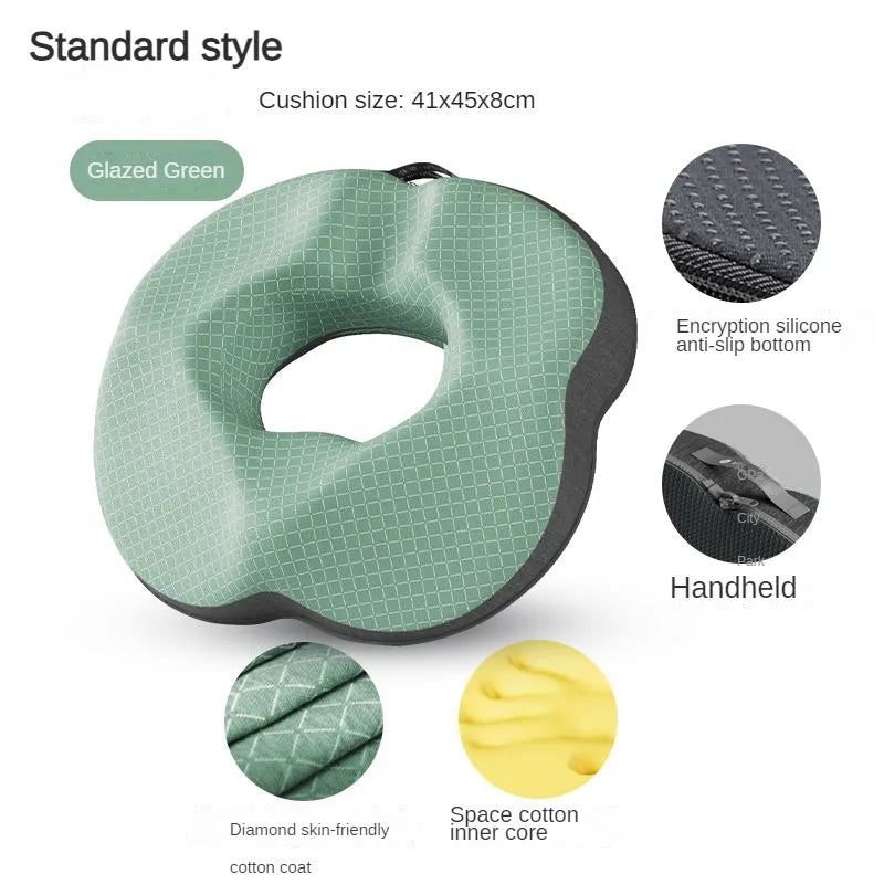 coussin siège anti décubitus mousse mémoire forme polyester amovible lavable moderne ølets couleur gris