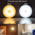 veilleuse nuit led rechargeable mouvement sensorielle adhésive blanche moderne chambre couloir basse consommation lumière