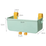 organisateur lit rangement suspendu blanc moderne hooks clochette menthe rose