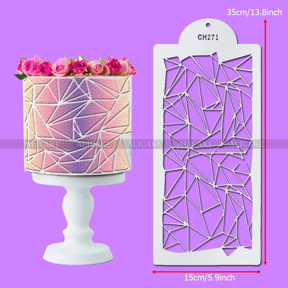 gabarits pâtisserie motifs floraux noir blanc décoration gâteau fondant mariage anniversaire classiqueOpaque outils pâtisserie