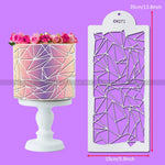 gabarits pâtisserie motifs floraux noir blanc décoration gâteau fondant mariage anniversaire classiqueOpaque outils pâtisserie