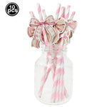 vaisselle jetable rose anniversaire filles assiettes gobelets serviettes nappe motif ruban fête enfant