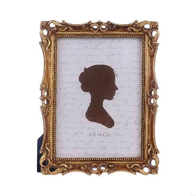 cadres photo vintage or floral strass portraits silhouettes papier texturé semi transparent ornement baroque
