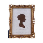 cadres photo vintage or floral strass portraits silhouettes papier texturé semi transparent ornement baroque