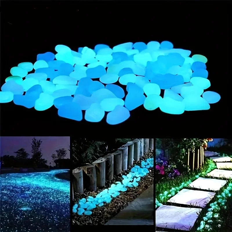 pierres décoratives luminescentes modernes bleu vert rose blanc translucides 1000 2000 pcs jardinextérieur