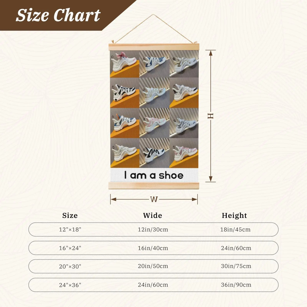 affiche moderne géométrique chaussures blanc gris jaune noir impression toile coton opaque sans cadre