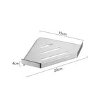 étagère salle bain moderne acier inoxydable argenté noir lisse brillante minimaliste