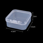 boîtes rangement transparentes pratiques modernes clips fermeture portables anti poussière multi usages petits objets