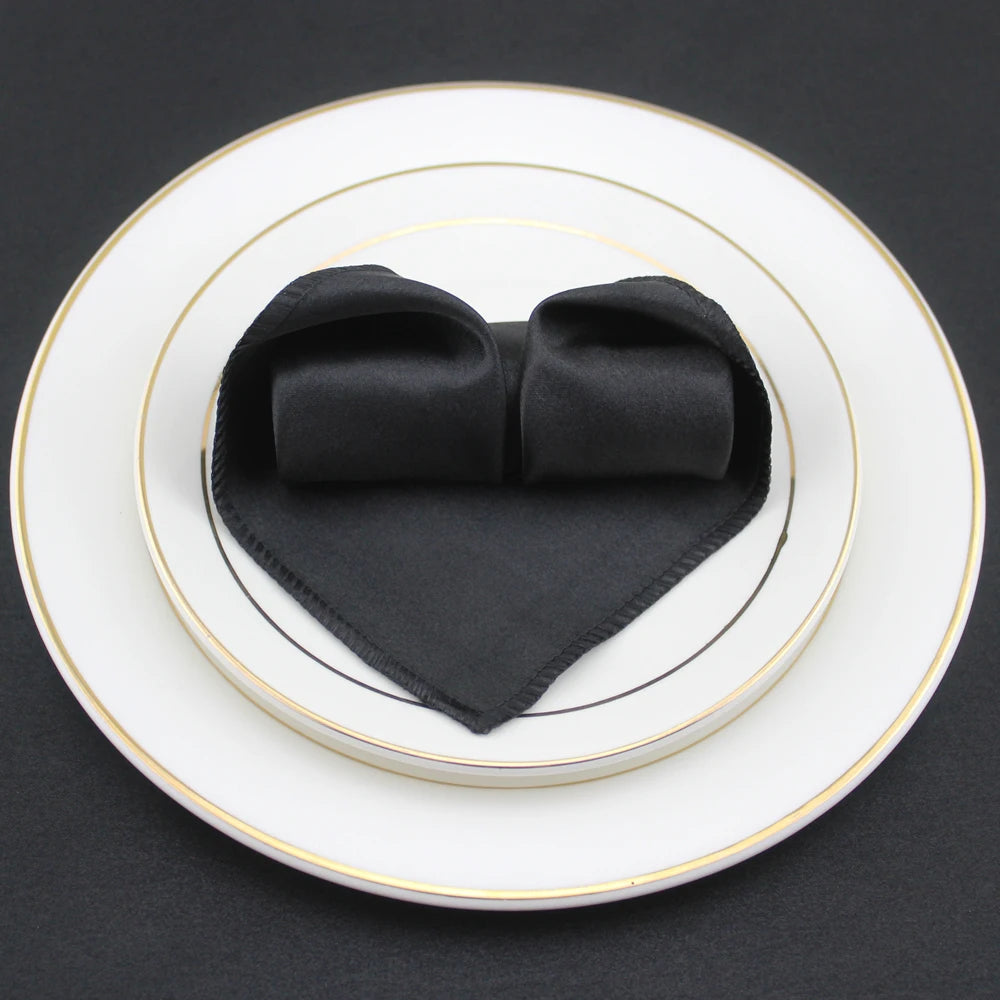serviette table satin pliée forme coeur mariage décoration fête