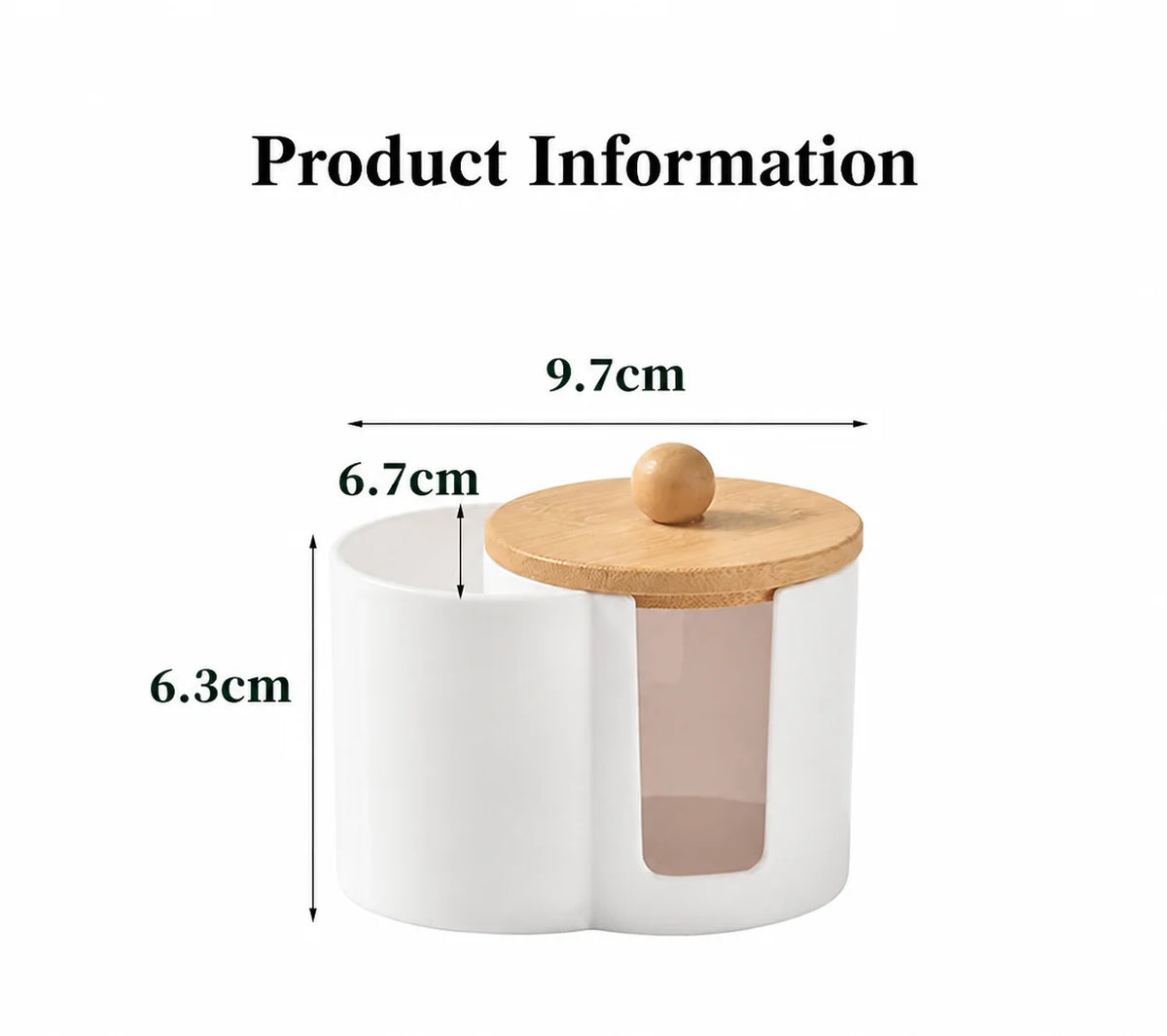 boîte rangement transparent coton tige acrylique moderne minimaliste rechargeable articles divers