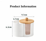 boîte rangement transparent coton tige acrylique moderne minimaliste rechargeable articles divers