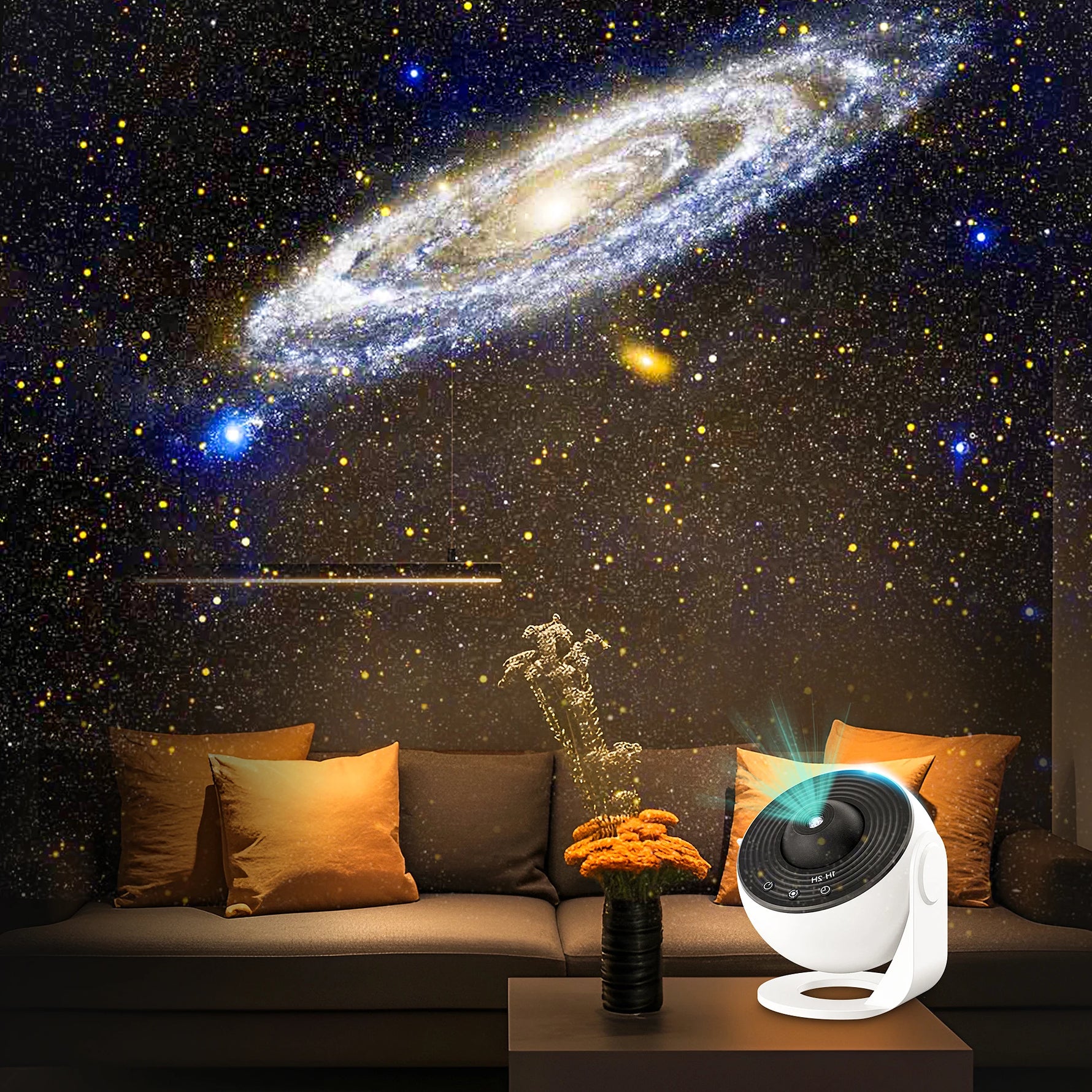 Projecteur d'étoiles silencieux avec prise USB