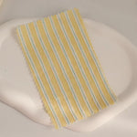 tissu rayé coton polyester bleu rose jaune décontracté pastel opalescent vertical fin rapide respirant