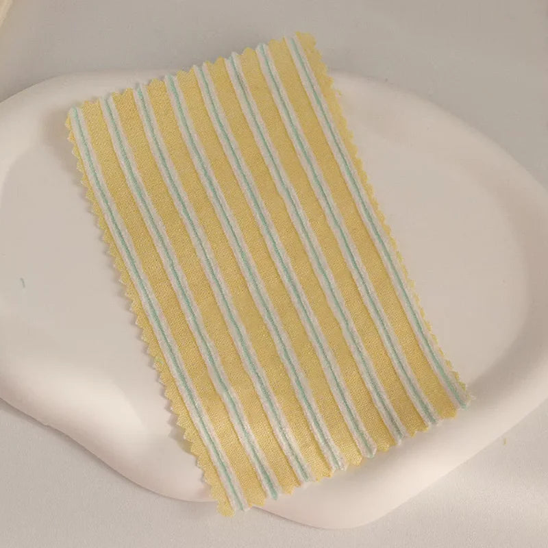 tissu rayé coton polyester bleu rose jaune décontracté pastel opalescent vertical fin rapide respirant