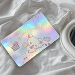 autocollants carte d'identité dessin animé rilakkuma chats motifs floraux multicolore résistants eau protection vinyl