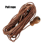 corde rideau marron clair tissée moderne clips crochets vis 12m