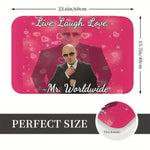 tapis rose pitbull live rire amour antidérapant résistant extérieur intérieur prière plageolvable machine
