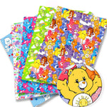 tissu polyester coton 140x50cm dessin animés ours arc ciel étoiles enfant patchwork couture rideaux