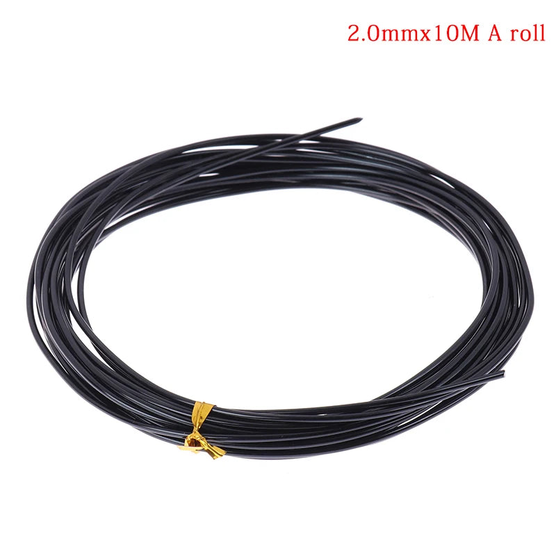 fil formation bonsaï métal noir marron gris 1mm 2mm 3mm 5m 10m jardinage