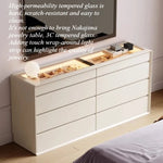 armoire bijoux moderne bois blanc lisse compartiments tiroirs maison 80x35x72cm