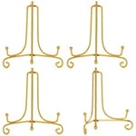 supports assiettes réutilisables or argent modernes clips élégants 10 12 cm