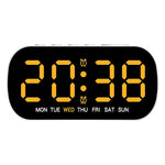 horloge numérique LED multi fonctions alarme date temps blanc vert bleu moderne