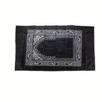 tapis prière rouge vert bleu noir ornements floraux moderne adultes