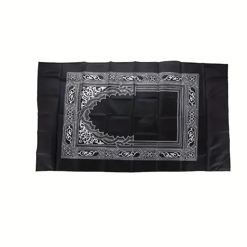 tapis prière rouge vert bleu noir ornements floraux moderne adultes